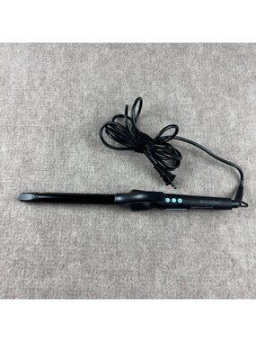 BIO IONIC Long Barrel Curling Iron Styler 0.75-Inch Black Nanoionic Tight Curls